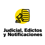 Botón para acceder a Edictos y Notificaciones