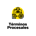 Botón para acceder a Términos Procesales