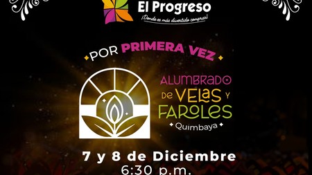 Tarjeta de invitación al espectáculo de velas y faroles de quimbaya en Dosquebradas