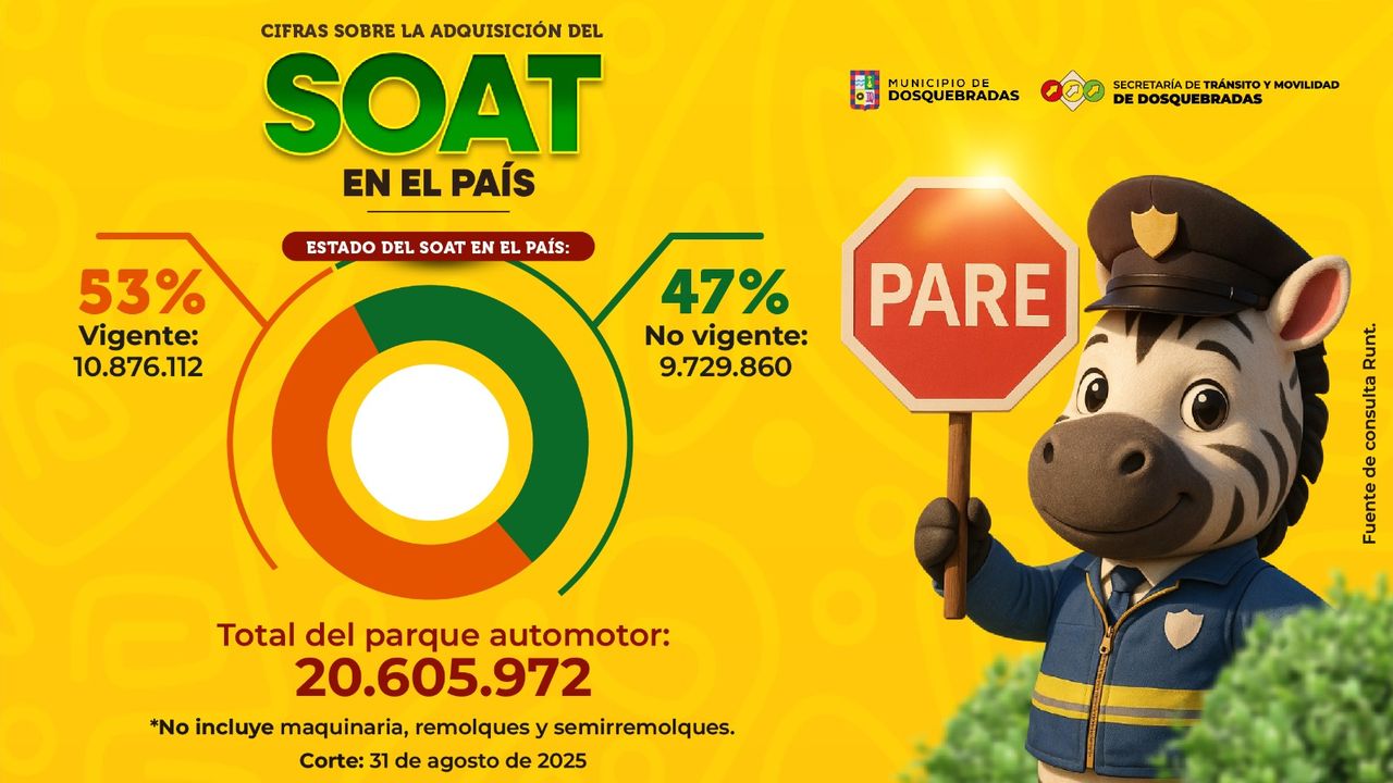 Dosquebradas promueve una movilidad legal con el Soat vigente