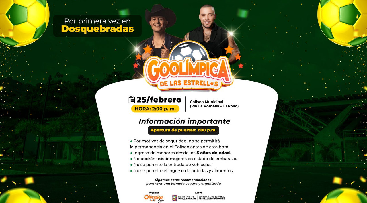 Alcaldía de Dosquebradas toma medidas de seguridad para el Goolimpica de este miércoles 